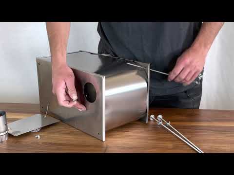 Seek Outside Large U-Turn Titanium Wood Stove Assembly