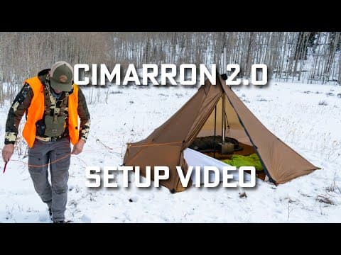 How to Setup the Cimarron 2.0 4 Person Hot Tent + Tips and Tricks