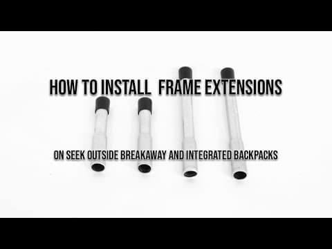 Seek Outside Frame Extension Install on Breakaway and Integrated Backpacks