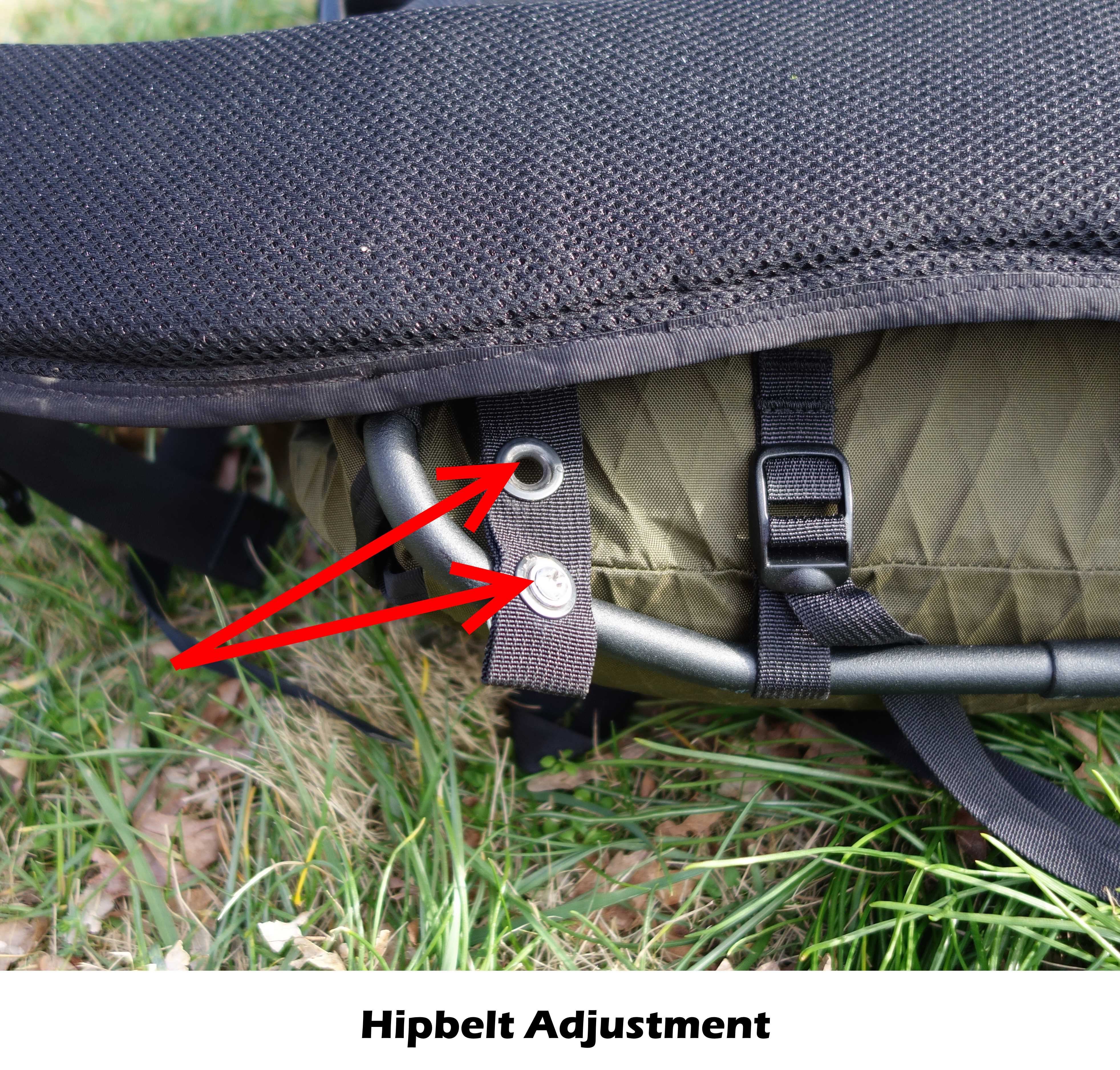 Seek Outside Divide hipbelt adjustment